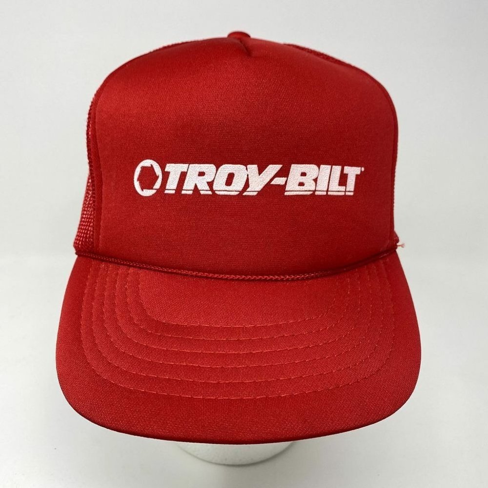 Troy-Bilt Trucker Snapback‎ Hat Tractor Rototiller Snowblower Farm Garden Red